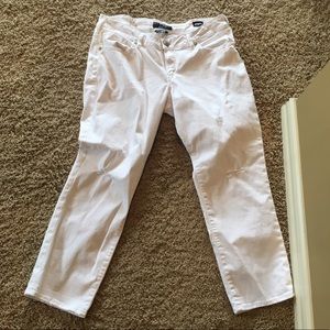 Silver boyfriend jeans size 14